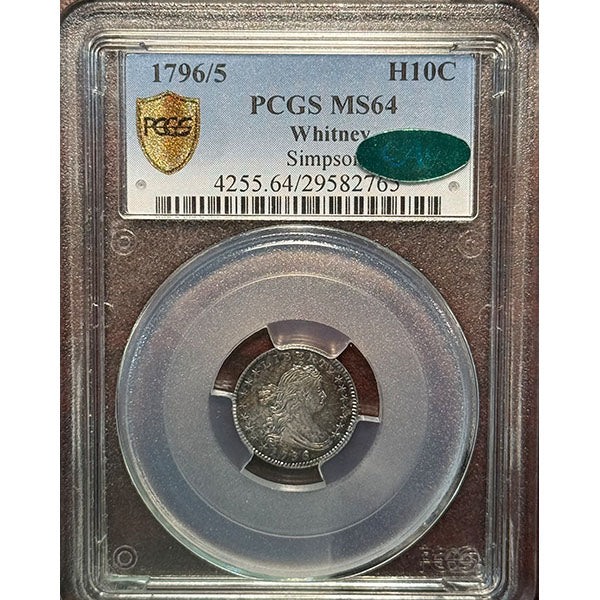 (4255) 1796/5 H10C PCGS MS64 Whitney CAC