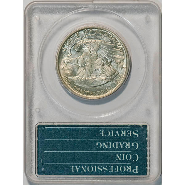 (9225) 1921 50C PCGS MS63 CAC Alabama reverse slab