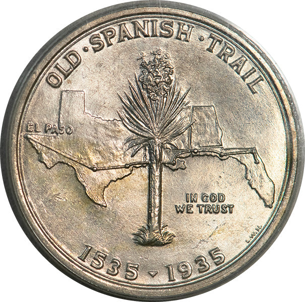 (9376) 1935 50C Spanish Trail PCGS MS64 Gold CAC