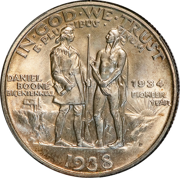 (9275) 1938-D 50C PCGS MS66 CAC Boone reverse