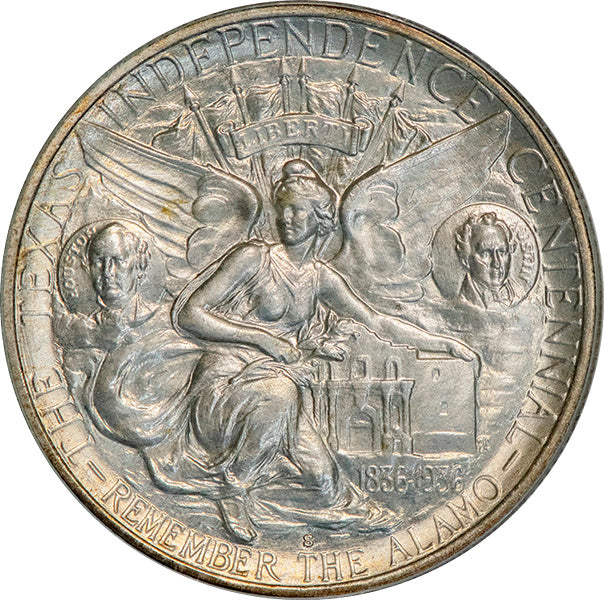 (9392) 1937-S 50C PCGS MS66 CAC Texas reverse