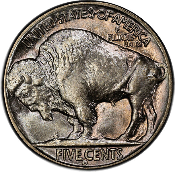 (3981) 1937-D 5C PCGS MS67 CAC Buffalo reverse