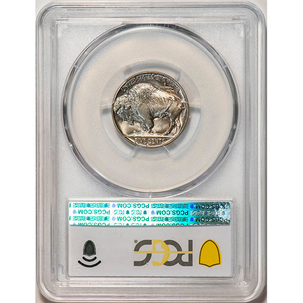 (3981) 1937-D 5C PCGS MS67 CAC Buffalo reverse slab