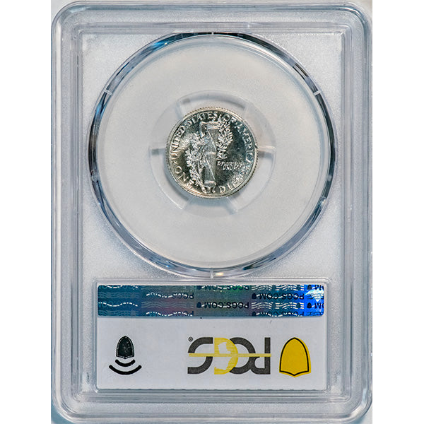 (5072) 1937 10C PCGS PR67+ CAC Mercury reverse slab