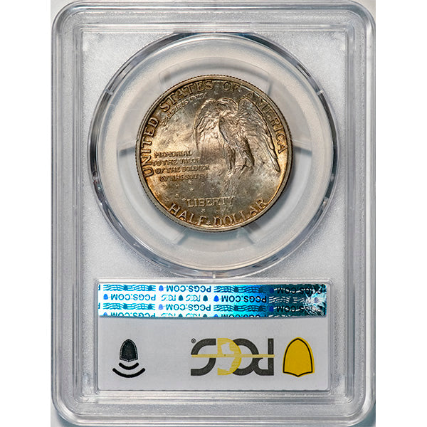 (9378) 1925 50C PCGS MS66 CAC Stone Mountain reverse slab
