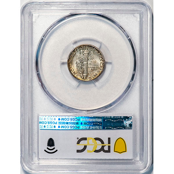 (5036) 1942/1 10C PCGS AU58 Mercury reverse slab