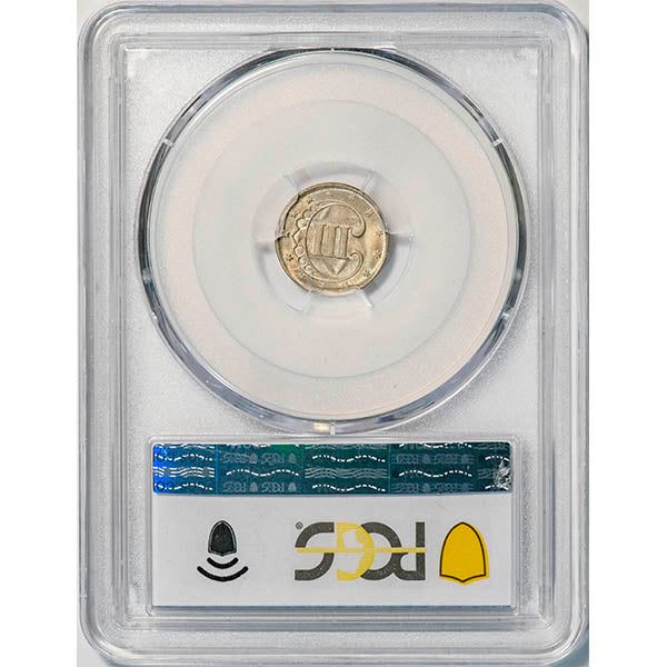 (3666) 1852 3CS PCGS MS66 Three Cent Silver reverse slab