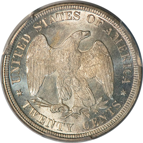 (5296) 1875 20C PCGS MS66+ CAC