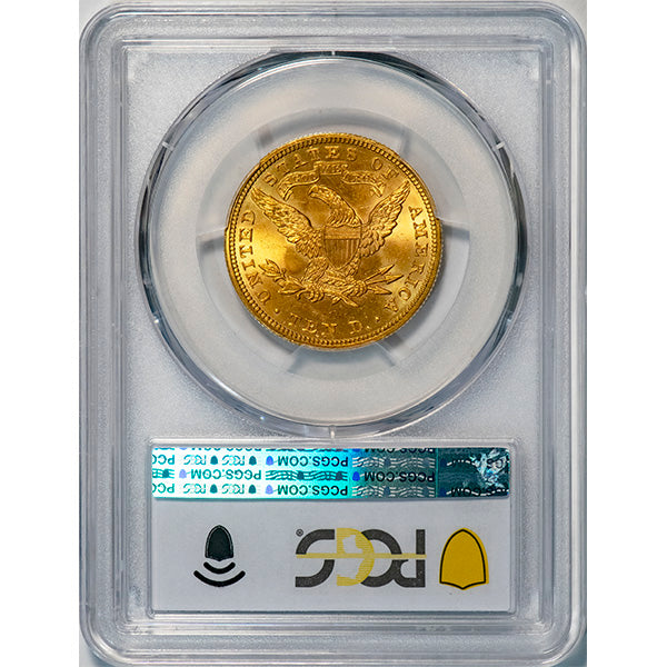 (8763) 1907 $10 PCGS MS65 Liberty reverse slab