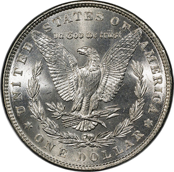 (7166) 1886 $1 PCGS MS67 CAC Morgan reverse