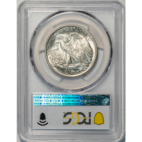 (6598) 1936 50C PCGS MS66 Walker reverse slab