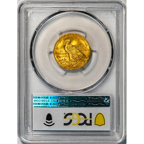 (8510) 1908 $5 PCGS MS65 Indian reverse slab