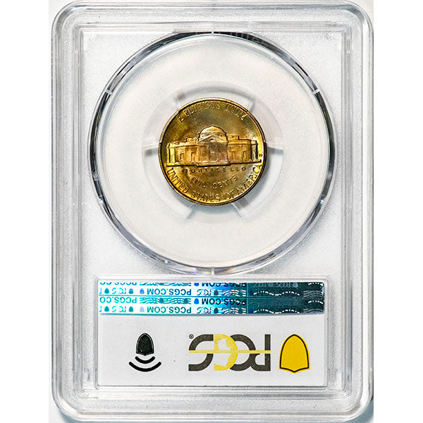 (4100) 1942-D 5C PCGS MS67+FS Jefferson reverse slab