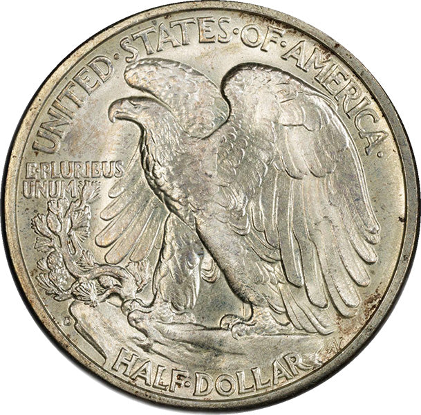 (6605) 1938-D 50C PCGS MS66 CAC Walker reverse