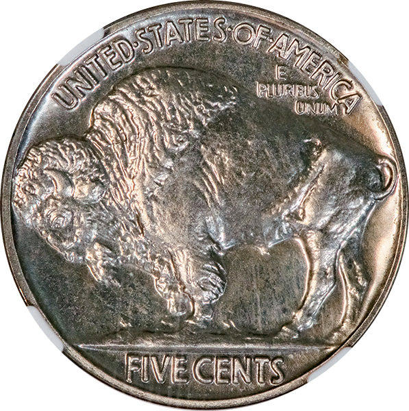 (3996) 1937 5C NGC PF65 CAC Buffalo reverse