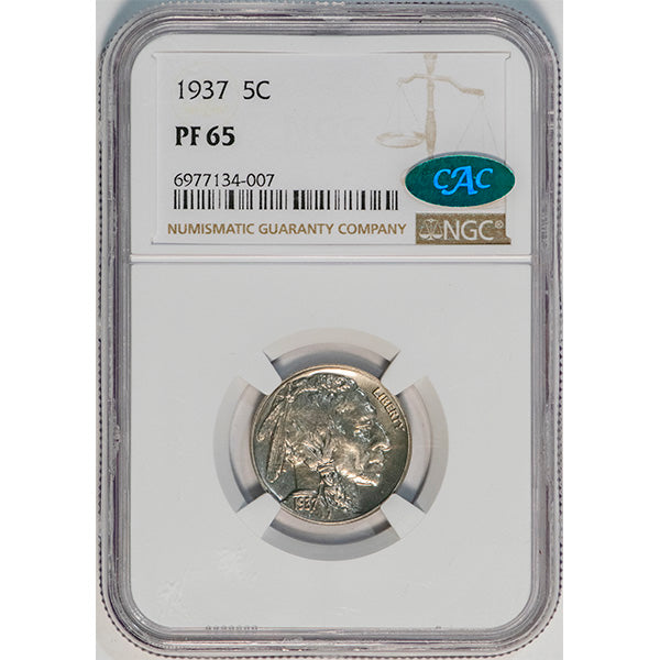 (3996) 1937 5C NGC PF65 CAC Buffalo slab