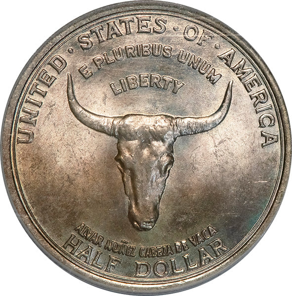 (9376) 1935 50C PCGS MS65 CAC Spanish Trail obverse