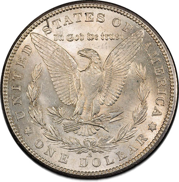 (7276) 1901-S $1 PCGS AU58 CAC Morgan reverse