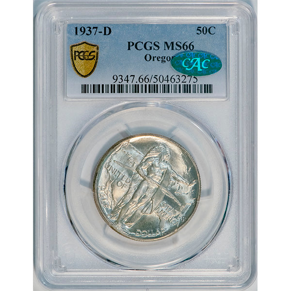 (9347) 1937-D PCGS MS66 CAC Oregon slab