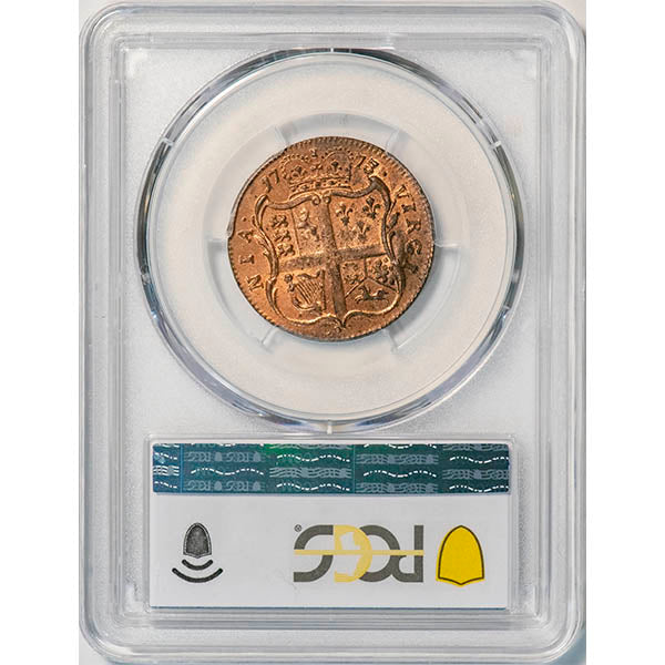 (0245) 1773 VA 1/2P PCGS MS64RD No Period reverse slab