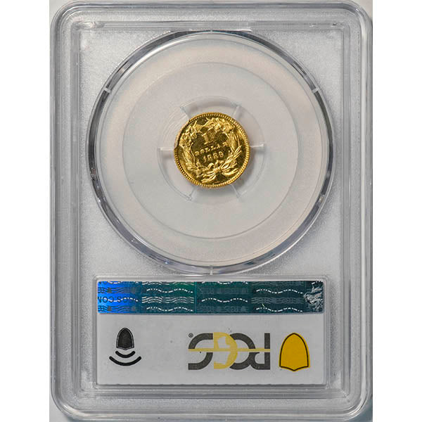 (7650) 1889 G$1 PCGS PR64 CAC JD-2 Low Date reverse slab