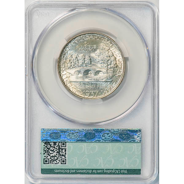 (9229) 1937 50C CACG MS67+ CAC Antietam reverse slab