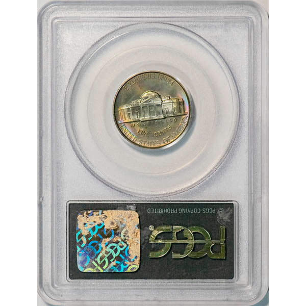 (4179) 1942 5C PCGS PR66 Type 1 Gold CAC Jefferson reverse slab
