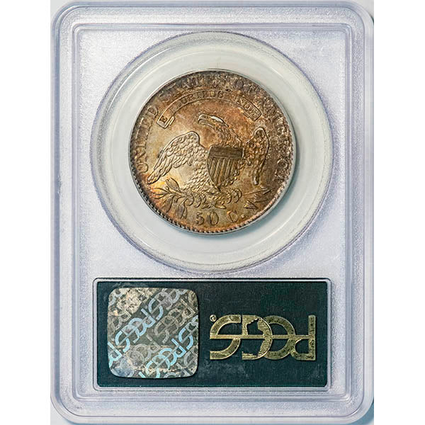 (6156) 1830 50C PCGS AU58 CAC Bust Half reverse slab