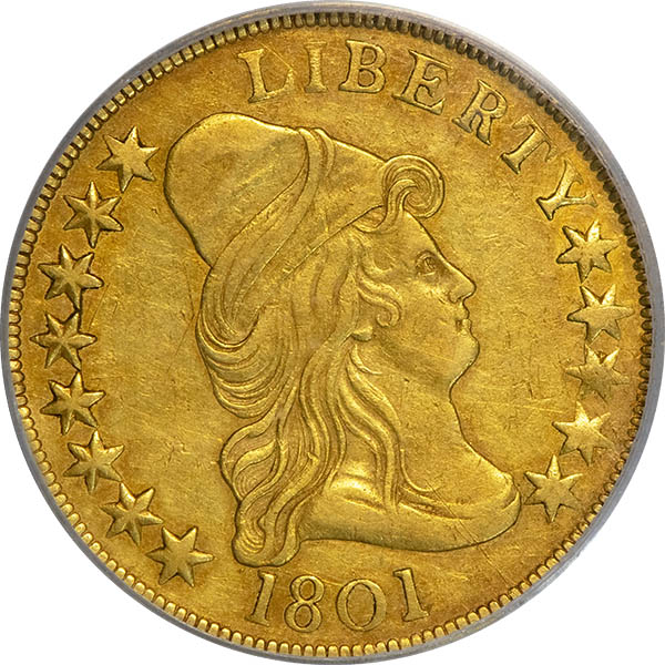 (8564) 1801 $10 PCGS XF45 obverse