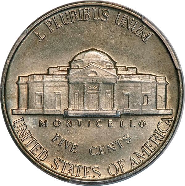 (4050) 1940 5C PCGS MS67+FS Jefferson reverse