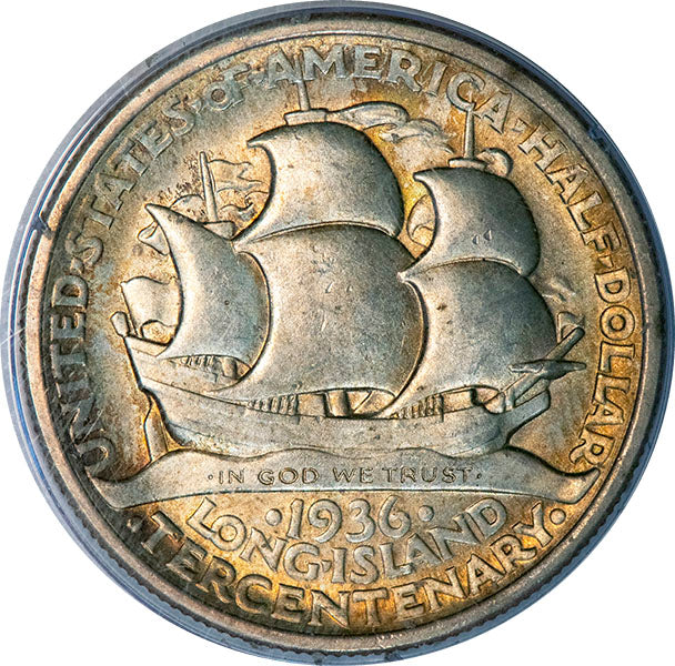 (9322) 1936 50C Long Island PCGS MS63 Gold CAC