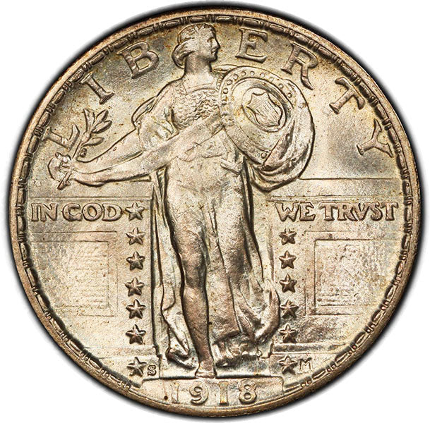(5724) 1918-S 25C PCGS MS65 CAC