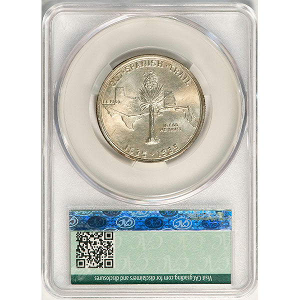 (9376) 1935 50C Spanish Trail CACG MS66 CAC