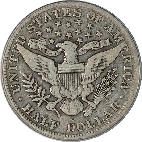 (6463) 1892-O 50C Micro O PCGS F12 CAC