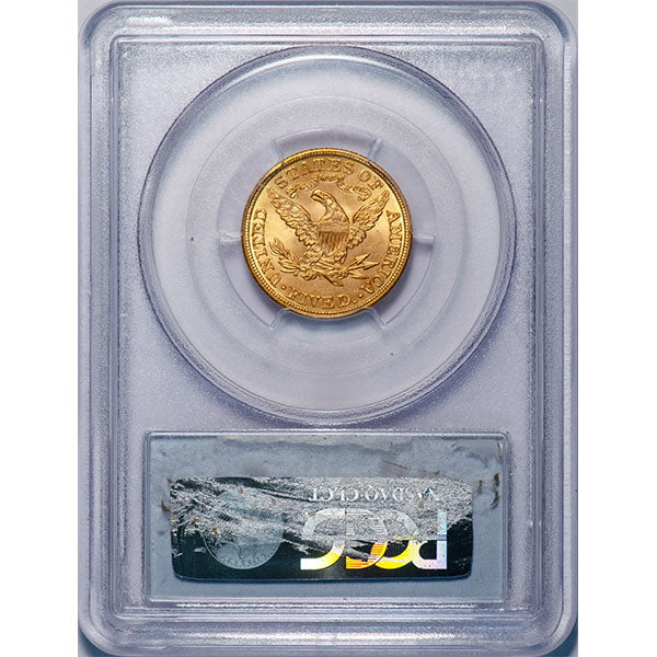 (8418) 1908 $5 PCGS MS64 Liberty CAC