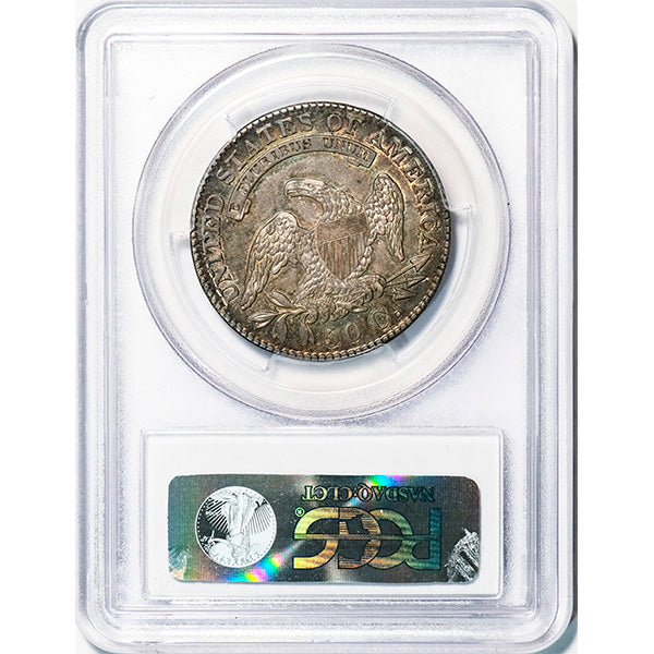 (6154) 1829 50C PCGS AU53 Bust Half reverse slab