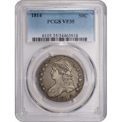 (6105) 1814 50C O-107, R.7 PCGS VF35