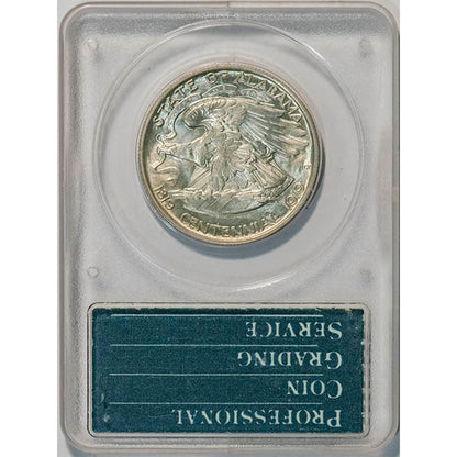 (9225) 1921 50C PCGS MS63 CAC Alabama reverse slab