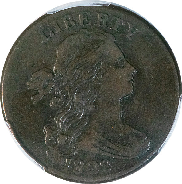 1802 1C S-227, R.3 PCGS VF30 Obverse