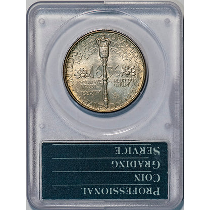 (9337) 1936 50C PCGS MS66 Gold CAC Norfolk reverse slab