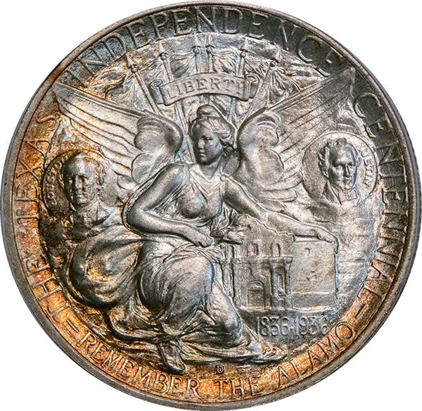 (9391) 1937-D 50C PCGS MS66 Gold CAC Texas