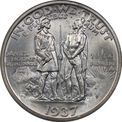 (9271) 1937-D 50C PCGS MS64 Boone Gold CAC
