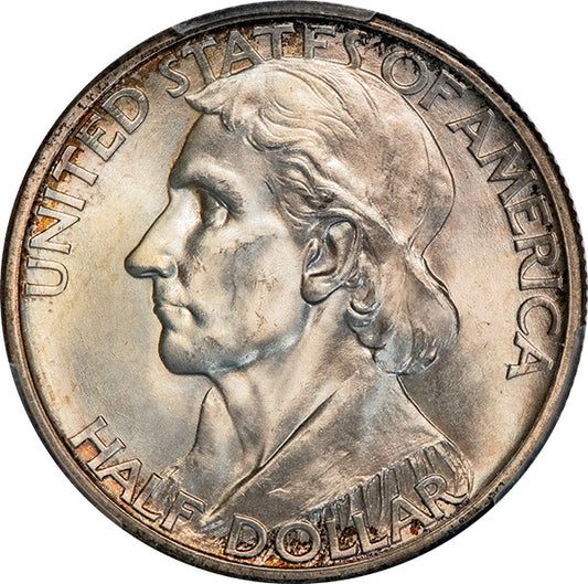 (9275) 1938-D 50C PCGS MS66 CAC Boone obverse