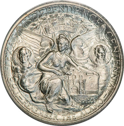 (9391) 1937-D 50C PCGS MS65 Texas Gold CAC reverse