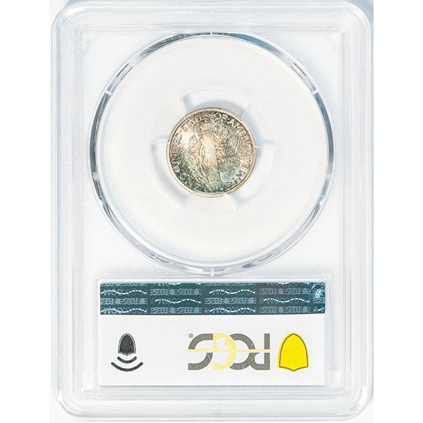 1917-D 10C PCGS MS64FB Mercury Dime reverse slab