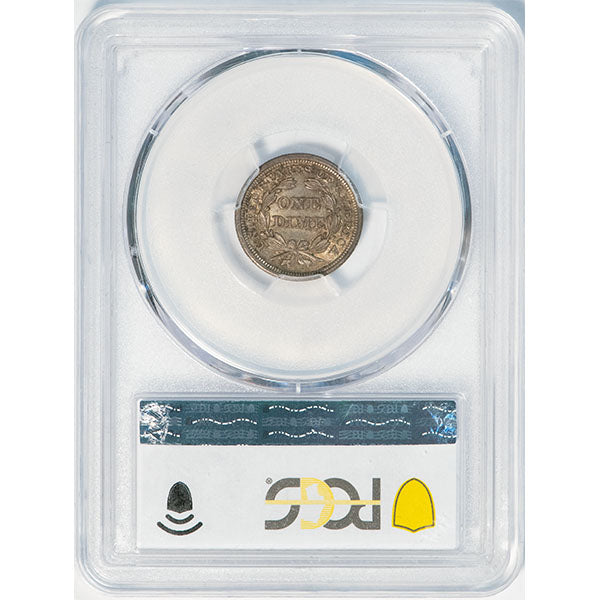 1841 10C PCGS MS64 Liberty Seated Dime reverse slab