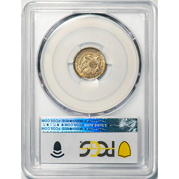 (4287) 1836 H10C PCGS MS63 CAC Bust Half Dime reverse slab