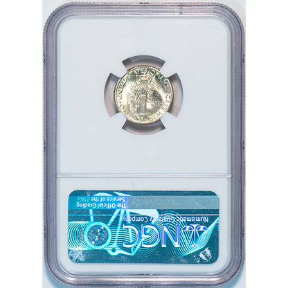 (4909) 1916-S 10C Mercury NGC MS66FB