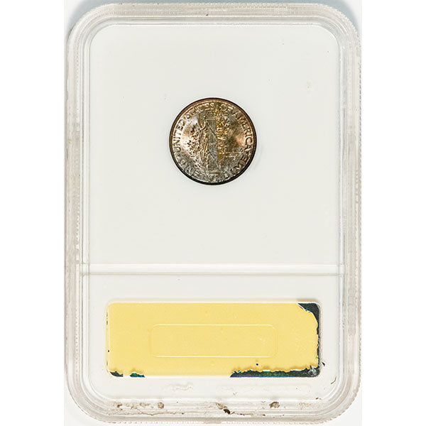 1929 10C NGC MS66FB Mercury Dime reverse slab