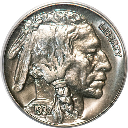 1937 5C PCGS PR66 CAC Buffalo Nickel old holder obverse